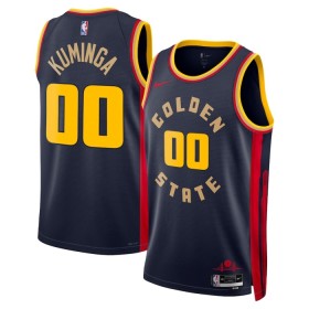 Dres Golden State Warriors Jonathan Kuminga Nike 2024-25 City Edition Navy Swingman